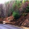 Earth slide blocking westbound lane of Bible Creek Road

USGS Image