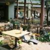 View towards the dining room of the Triton Hotel, Sri Lanka at 14:58. All the glass windows have gone (broken glass caused the most injuries in this hotel). Photo By: Chris Chapman